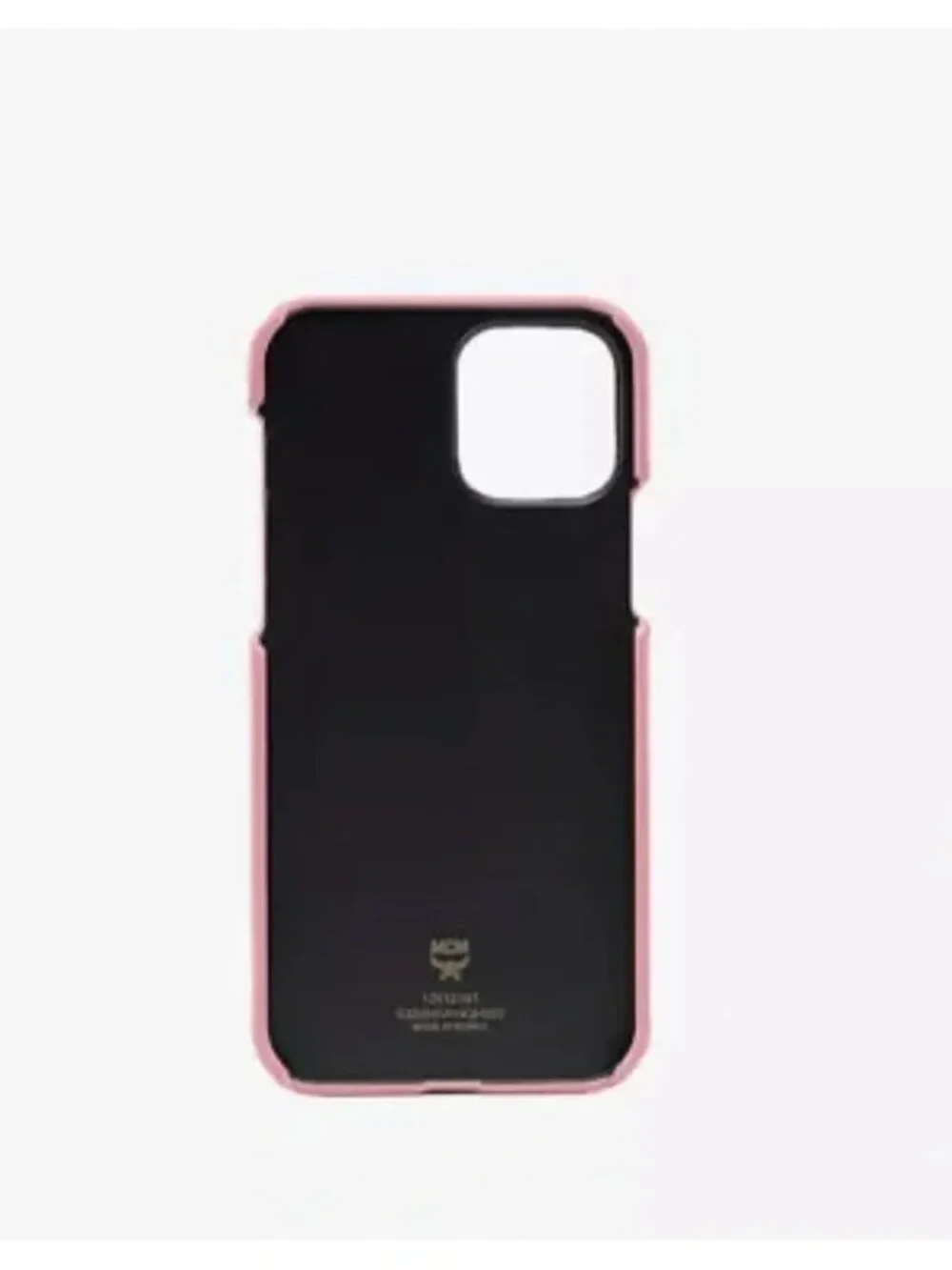 MCM Powder Pink Visetos iPhone 11 Pro Case Monogram Leather Card Slot NEW